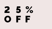 25% off-ESTHER & CO.