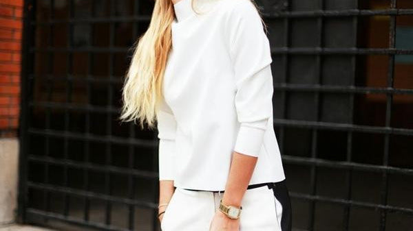 crisp white.