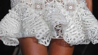 white lace.