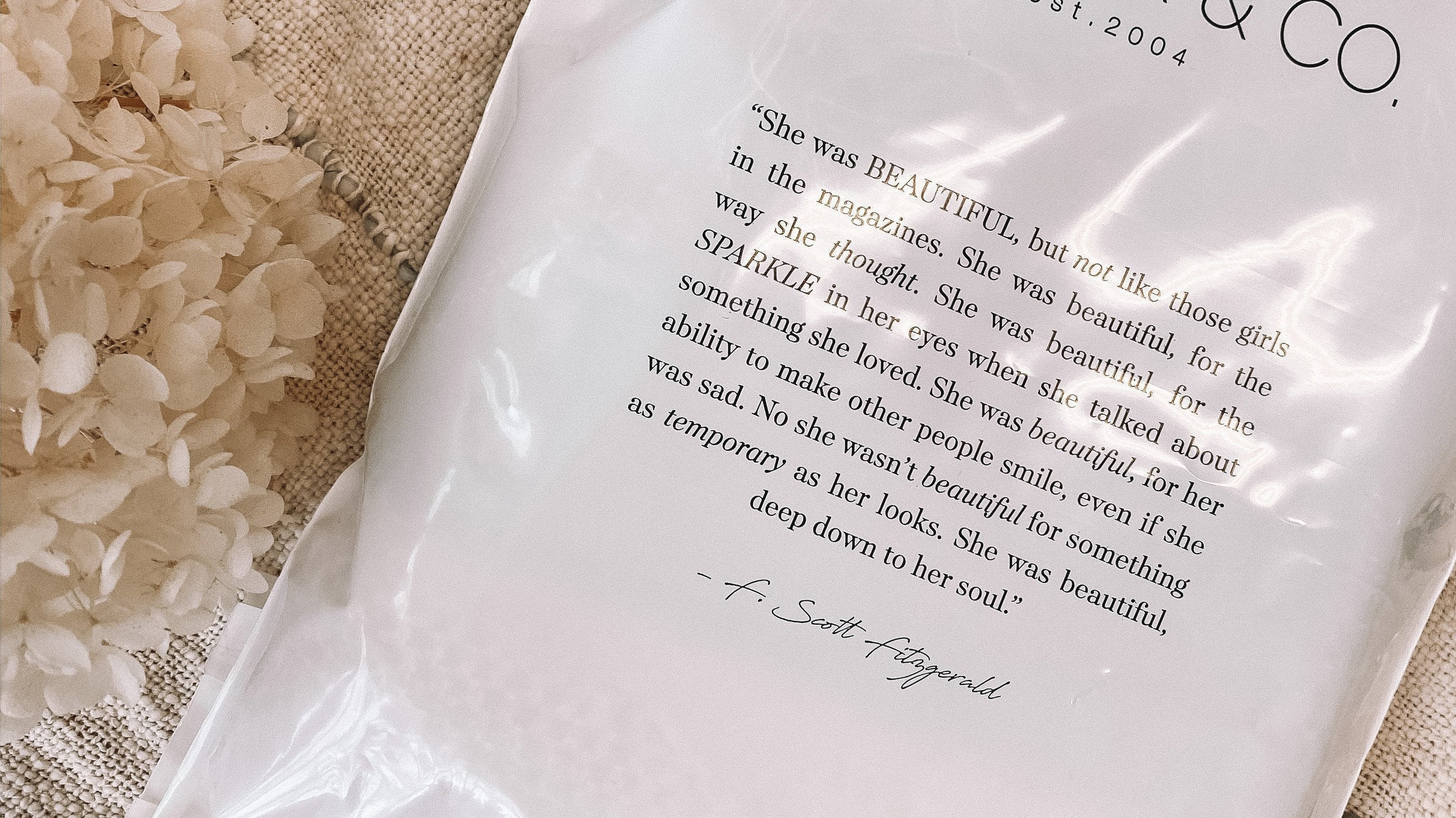 A Word From Esther & Co.-ESTHER & CO.