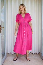 Korbela Dress - Hot Pink