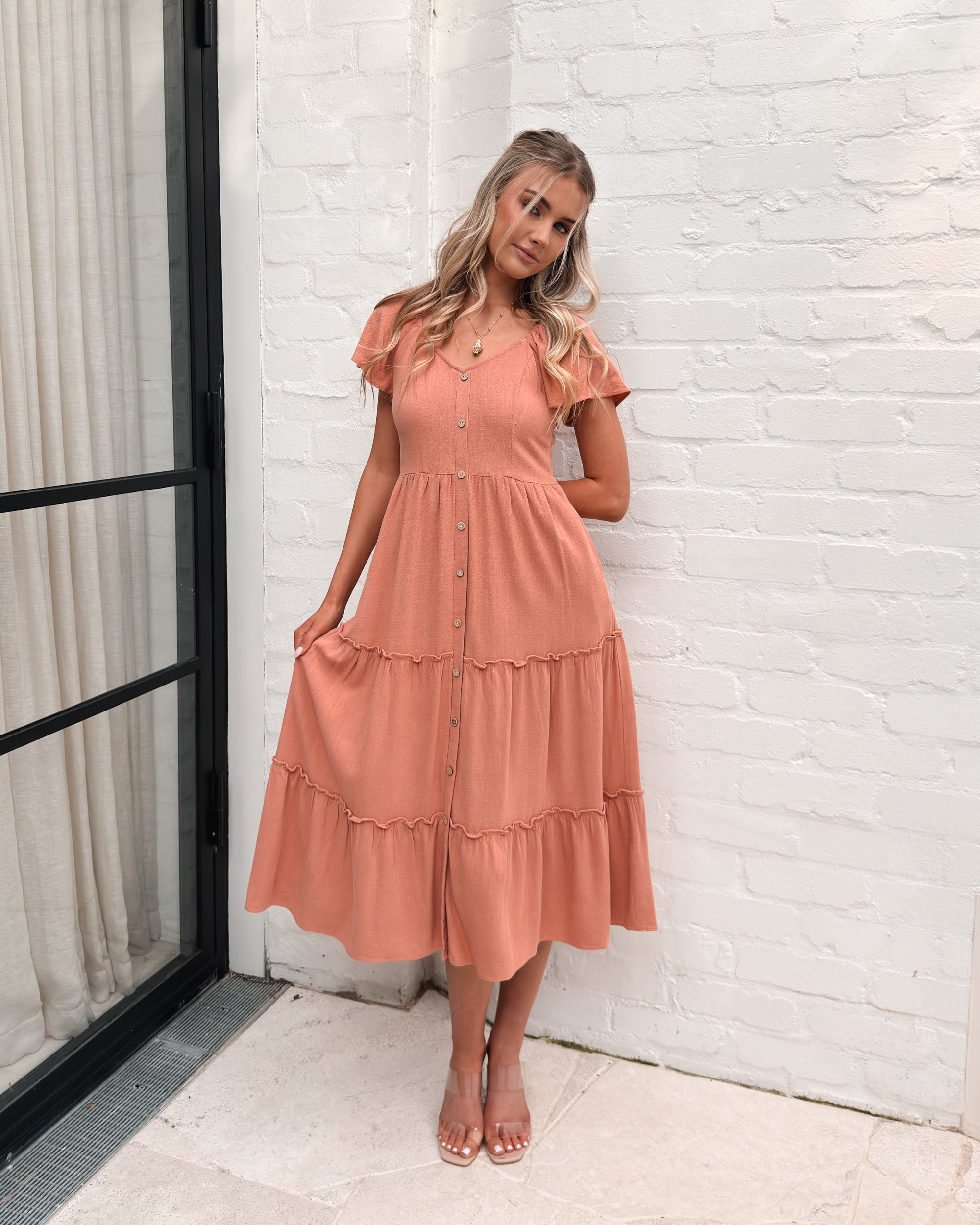 Esther & Co. Celie Dress - Rust – ESTHER & CO.