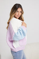 Colline Cardigan in Multi womens pastel knit cardigan styled outfit