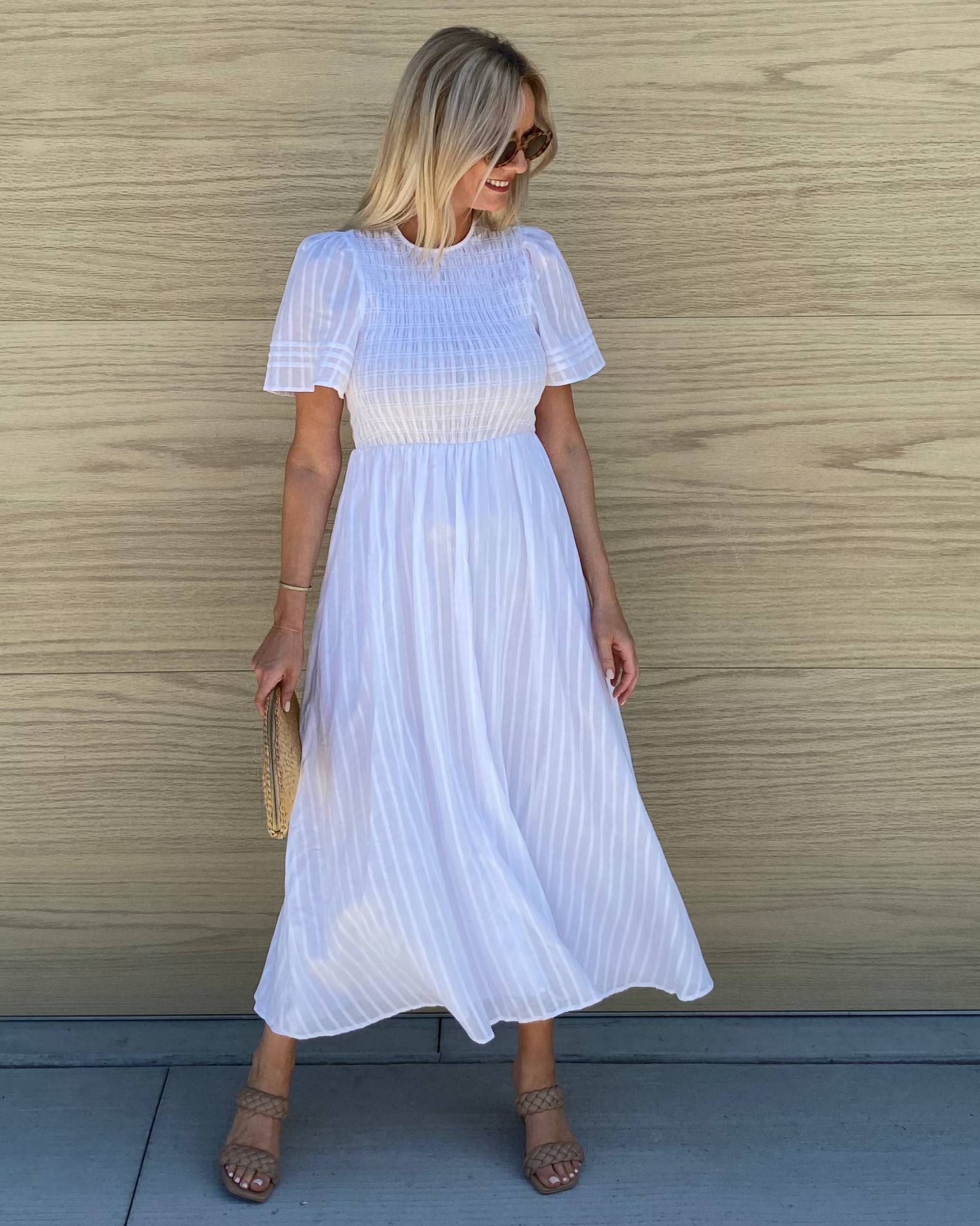 Esther & Co. Iolana Dress - White – ESTHER & CO.