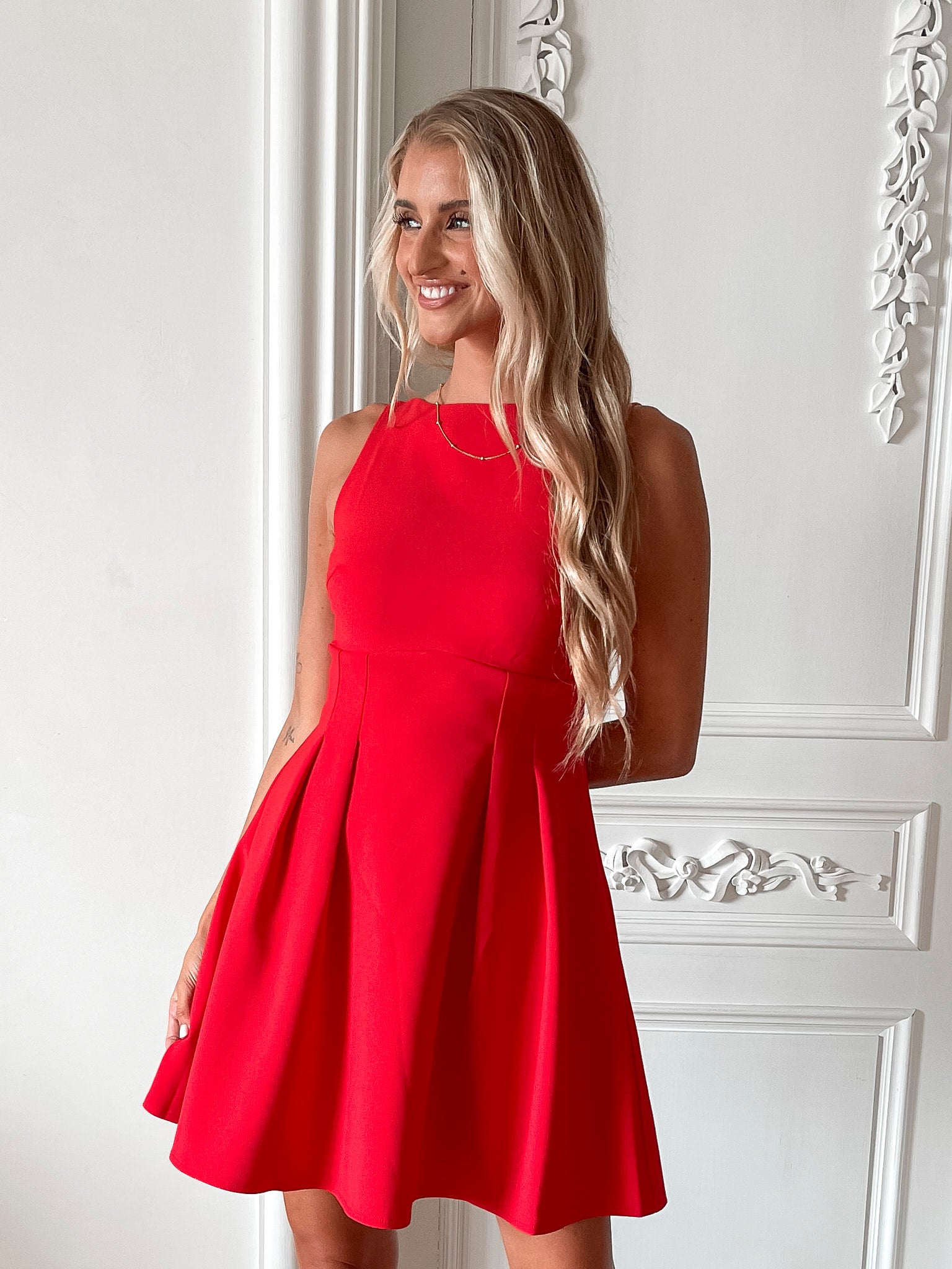 Shop Red Dresses Online Afterpay Available ESTHER CO