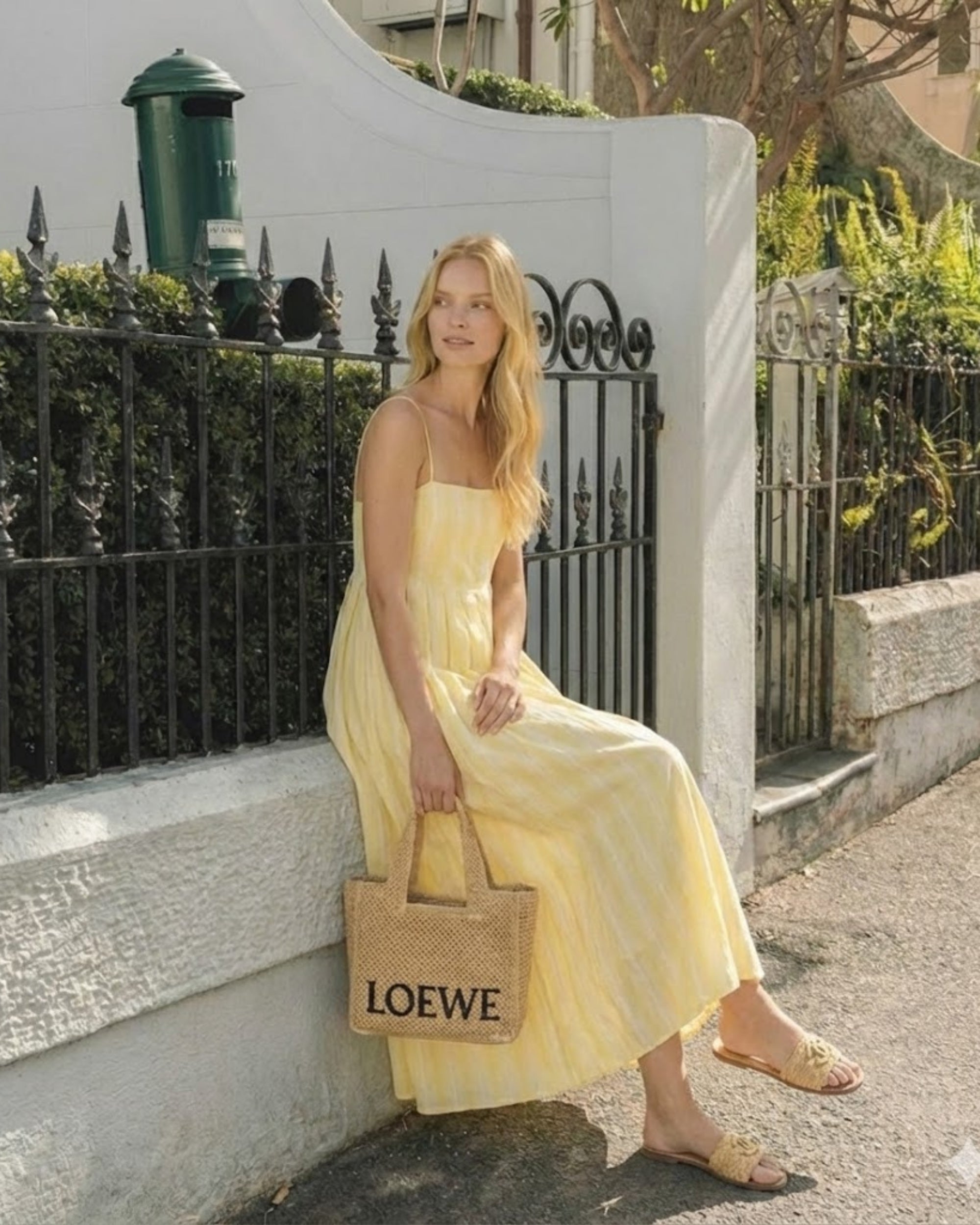 Esther & Co. Rhiannon Dress - Yellow Stripe – ESTHER & CO.