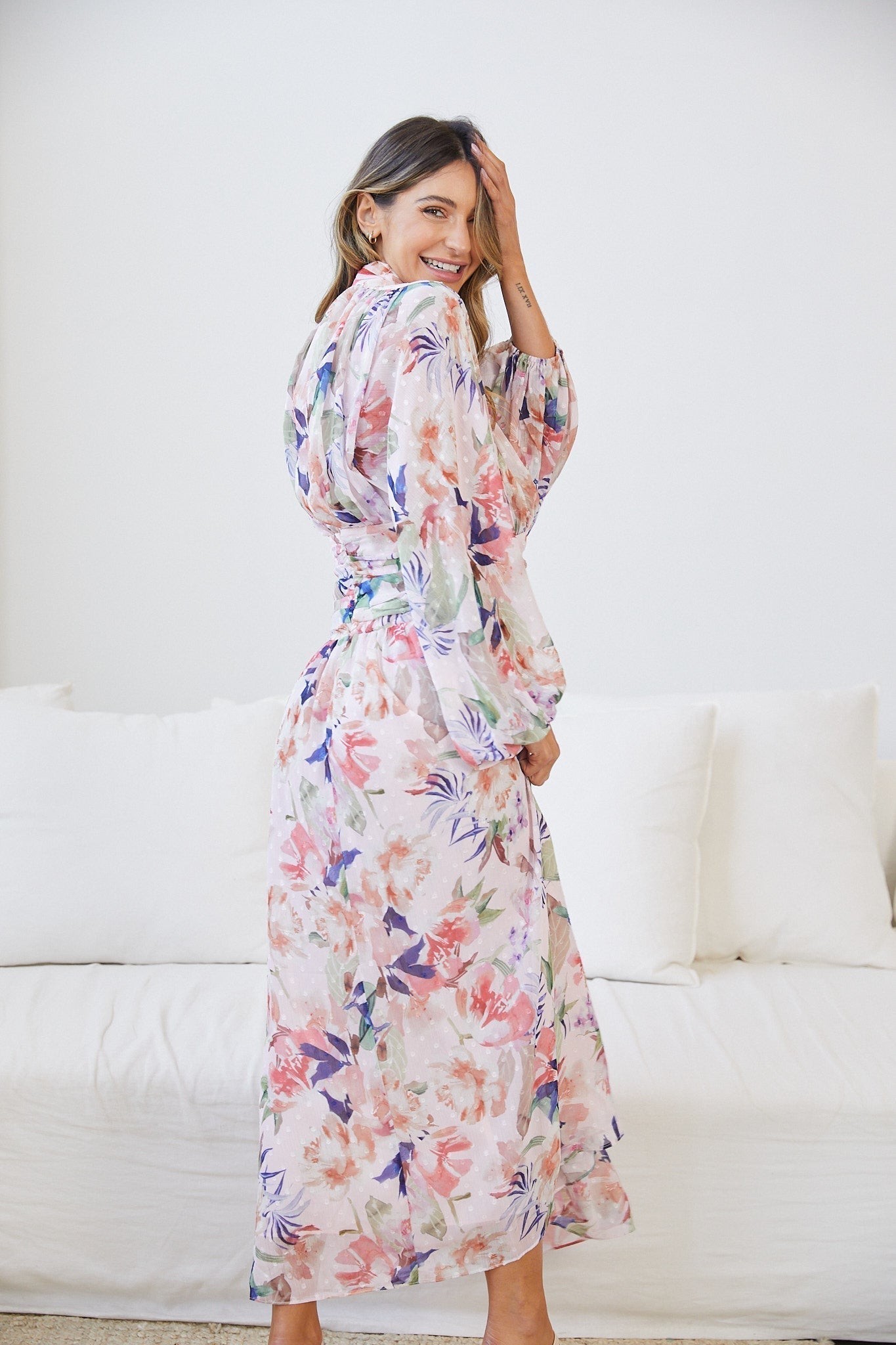 Analey Dress - Floral Print-Dresses-Womens Clothing-ESTHER & CO.