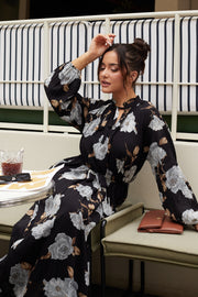 Abriel Dress - Black Floral
