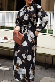 Abriel Dress - Black Floral