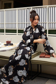 Abriel Dress - Black Floral