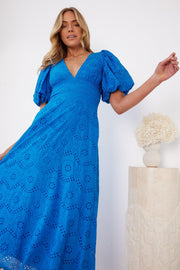 Alejandra Dress - Blue-Dresses-Womens Clothing-ESTHER & CO.