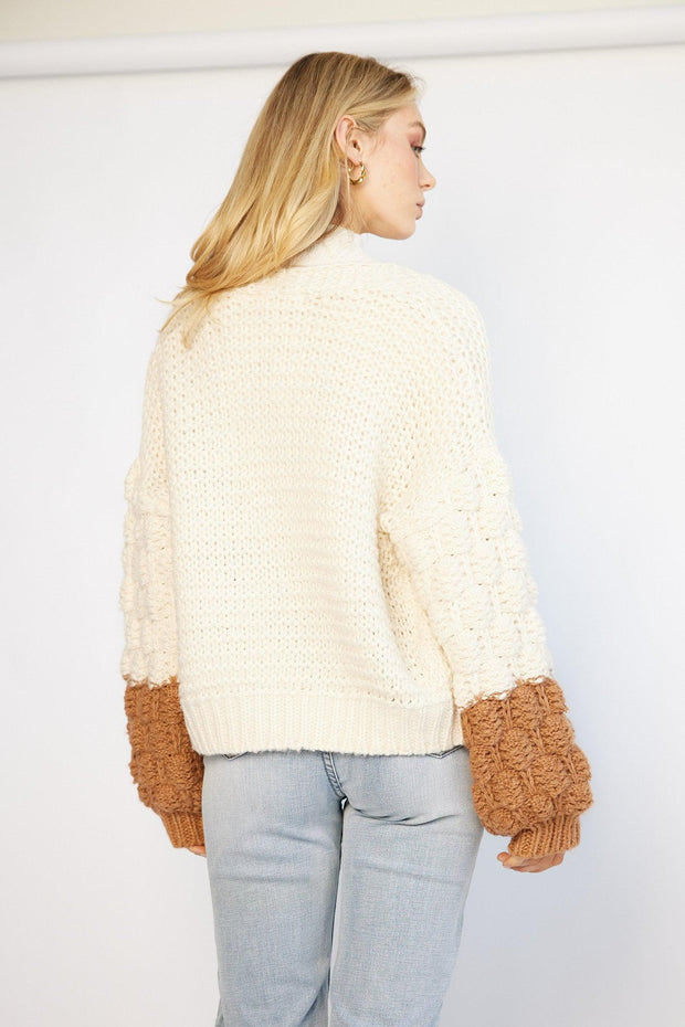 Andreas Cardigan - Beige Multi-Knitwear-Womens Clothing-ESTHER & CO.