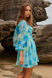 Andria Dress - Blue Print