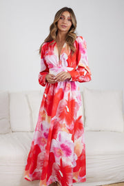 Andrias Dress - Pink Floral-Dresses-Womens Clothing-ESTHER & CO.