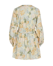 Anita Broiderie Mini Dress - Mint Floral-Dresses-Womens Clothing-ESTHER & CO.
