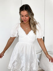 Anthia Dress - White-Dresses-Womens Clothing-ESTHER & CO.
