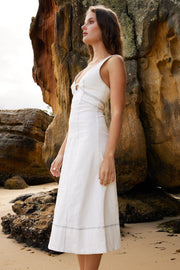 Areline Dress - White-Dresses-Womens Clothing-ESTHER & CO.