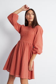 Azarria Dress - Rust
