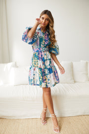 Bellarosa Dress - Navy Print