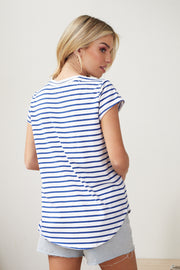 Berlyn T-Shirt - Blue Stripe