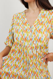 Bibiane Dress - Yellow Print
