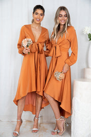 Bryleigh Dress - Rust
