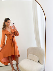 Bryleigh Dress - Rust