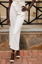 Cayla Pants - White-Pants-Womens Clothing-ESTHER & CO.