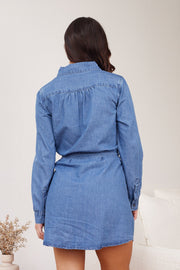 Cecelia Dress - Mid Wash