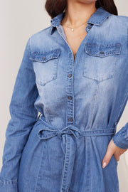 Cecelia Dress - Mid Wash