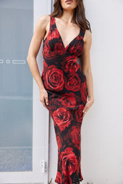 Charlette Dress - Red Floral