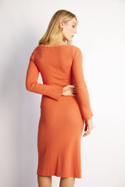 Cherylle Knit Dress - Rust