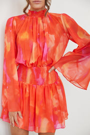 Daenerys Dress - Orange Print
