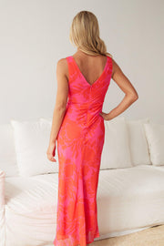 Deritia Dress - Red Print
