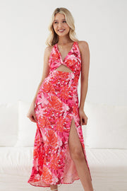 Ebelle Dress - Pink Print-Dresses-Womens Clothing-ESTHER & CO.