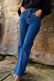 Ebonie Jeans - Dark Wash-Jeans-Womens Clothing-ESTHER & CO.