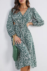 Fifity Dress - Green Print