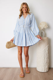 Florinne Dress - Blue Stripe