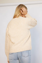 Gyovanne Knit - Beige-Knitwear-Womens Clothing-ESTHER & CO.