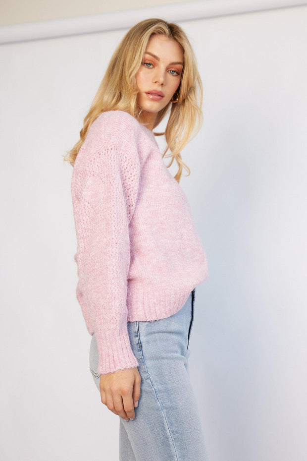 Gyovanne Knit - Pink-Knitwear-Womens Clothing-ESTHER & CO.