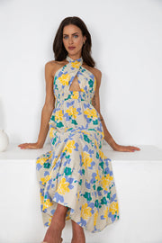 Hamlin Dress - Beige Floral