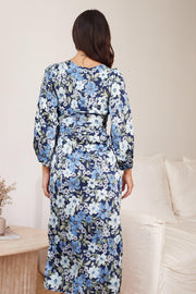 Heather Dress - Blue Floral-Dresses-Womens Clothing-ESTHER & CO.