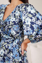 Heather Dress - Blue Floral-Dresses-Womens Clothing-ESTHER & CO.