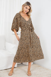 Henrieta Dress - Leopard Print