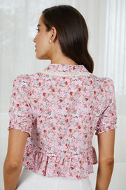 Ivy Top - Pink Print