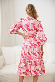 Izabella Dress - Pink Floral