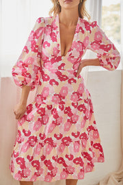 Izabella Dress - Pink Floral