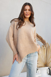 Jadyn Knit - Mocha-Knitwear-Womens Clothing-ESTHER & CO.