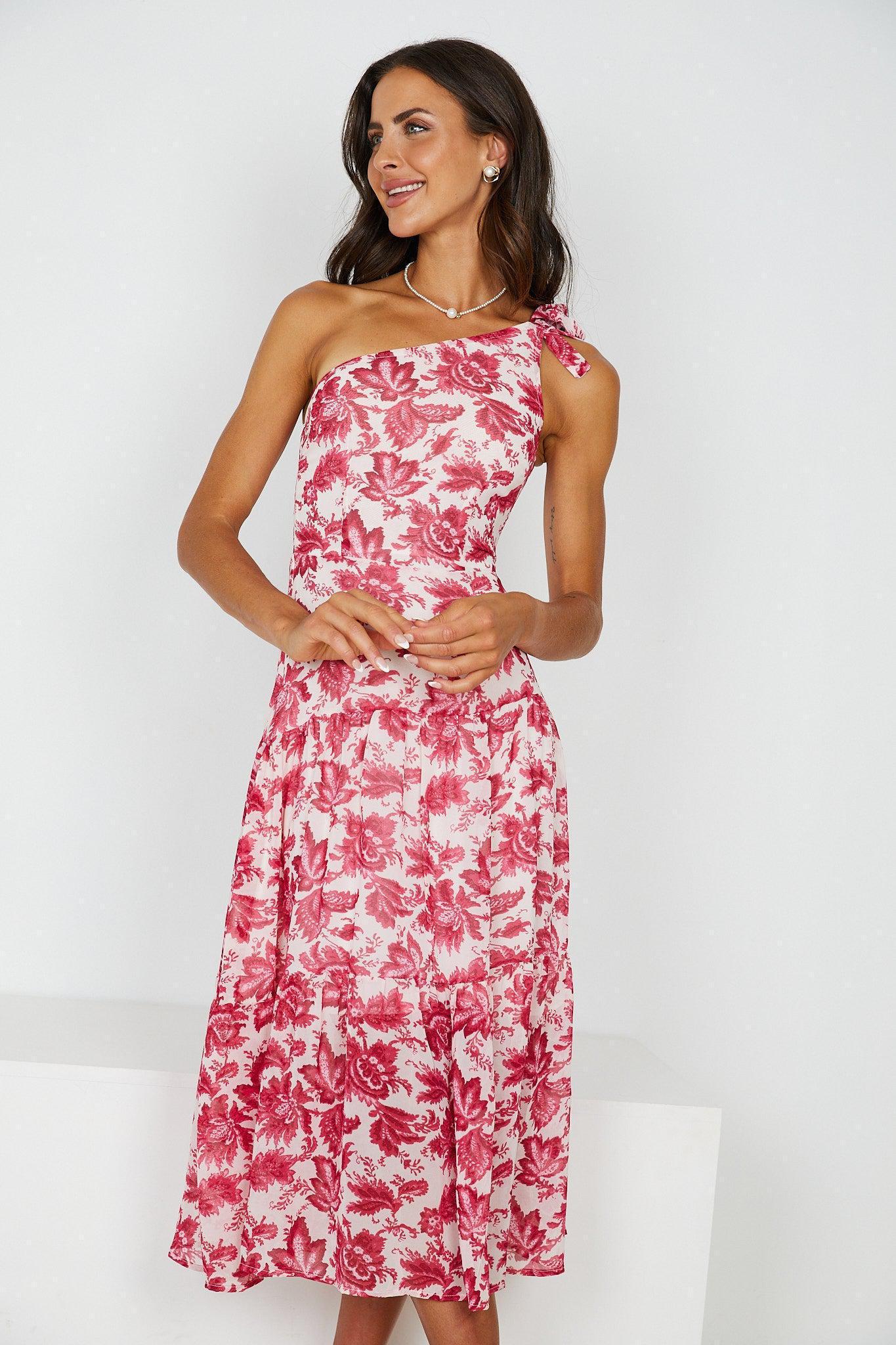 Floral dress for races deals
