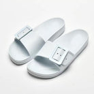 Women's jelly slide sandals with cushioned strap by Esther & Co